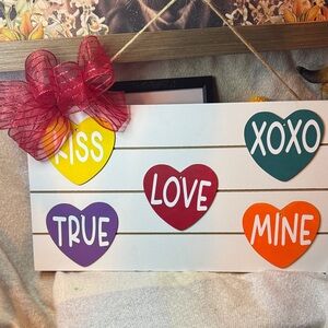 Hand Crafted Multicolor Heart Wall Decor